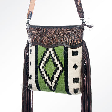 American Darling Cross Body Saddle Blanket Genuine Leather Western Women Bag Handbag Purse | Crossbody for Cute